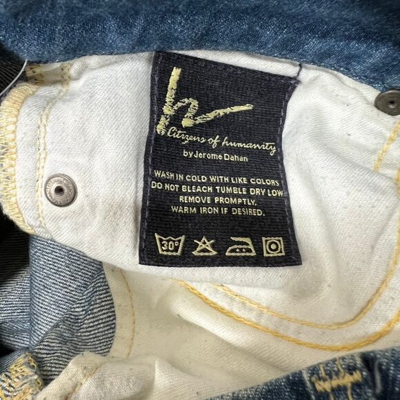 Citizens of Humanity Chain Link #197 Faye Wide Leg Jeans 90's streetwear size 27 - Picture 4 of 16